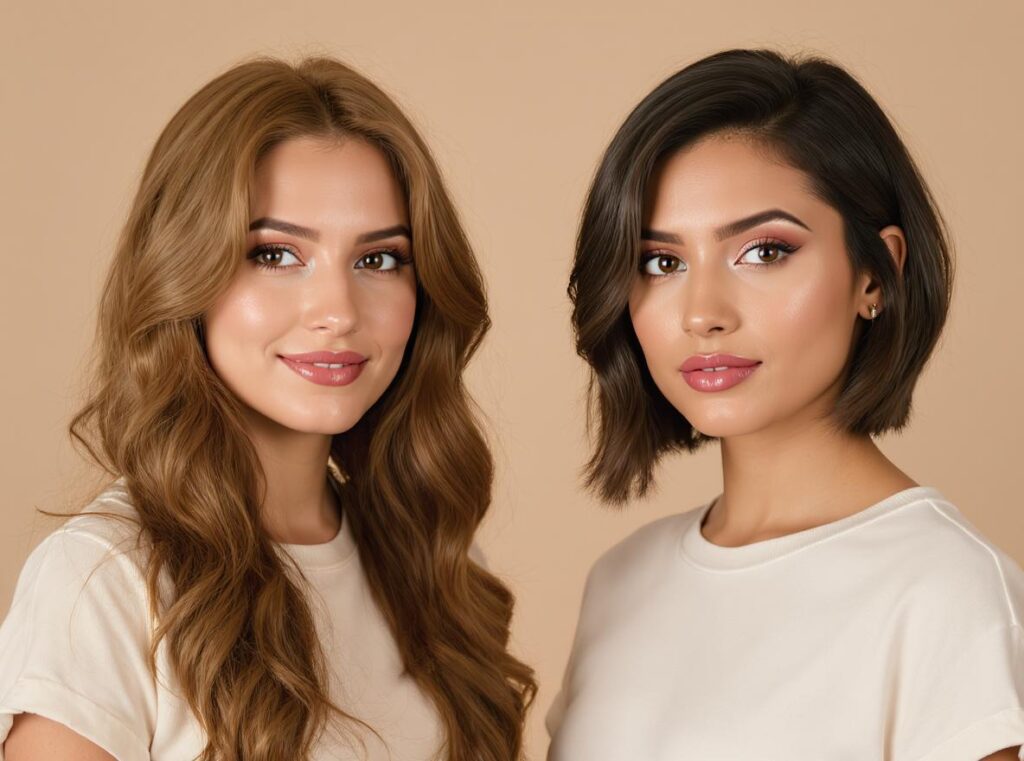 Rosto Quadrado: Suavizar e Equilibrar