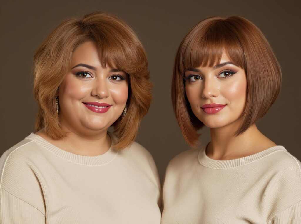 Rosto Redondo: Alongar e Afinar